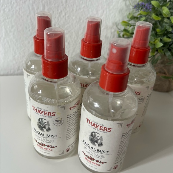 5X THAYERS Rose Petal Alcohol-Free Witch Hazel Facial Mist Aloe Vera Skin Care - Picture 5 of 6